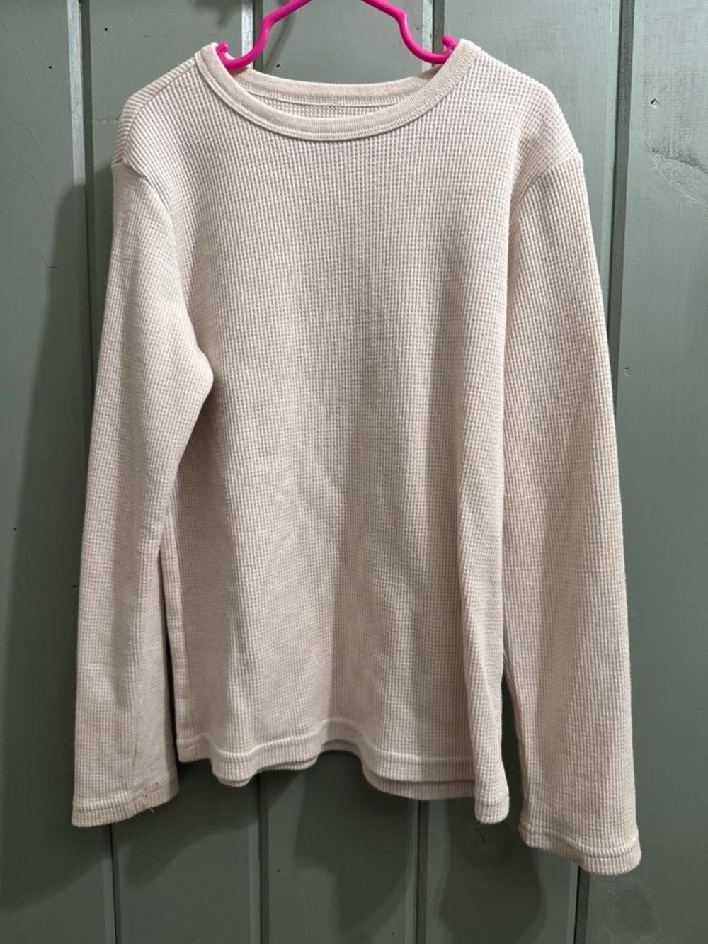 The Children's Place Cream Waffle Knit Long Sleeve Tee